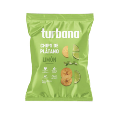 Turbana Plantain Chips Lime 95g