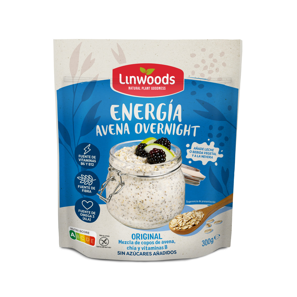 Linwoods Overnight Oats Energy Original 300g