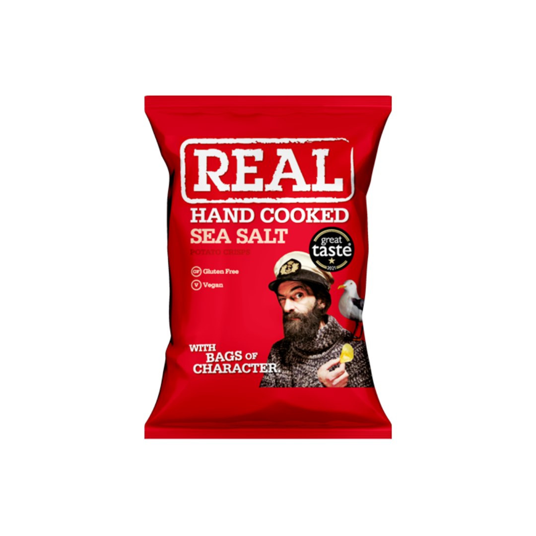 Real Sea Salt Hand Cooked Crisps 150g