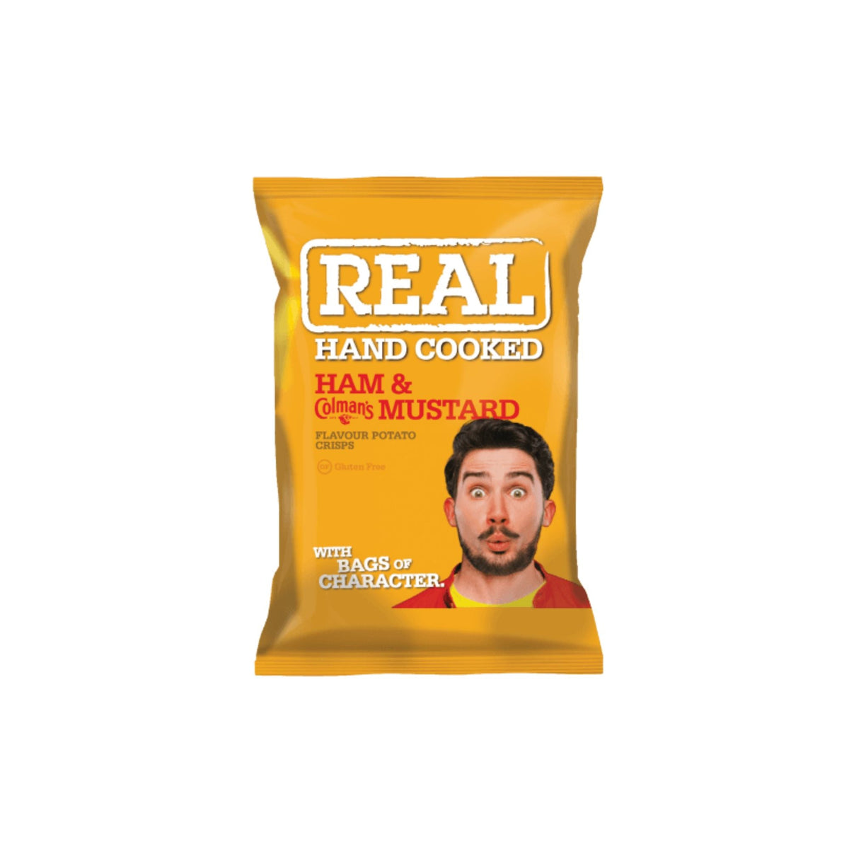Real Ham & Colman's Mustard Hand Cooked Crisps 150g