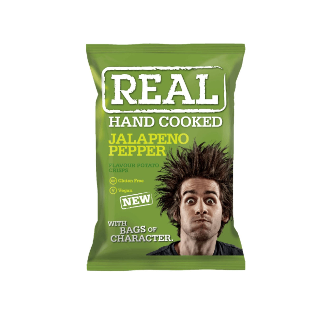 Real Jalapeño Hand Cooked Crisps 150g