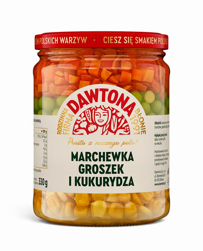 Dawtona Sweetcorn, Pea & Carrot Mix 510g