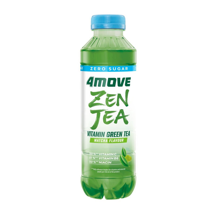 4Move Zen Tea Green Tea & Matcha Sugar-Free 556ml