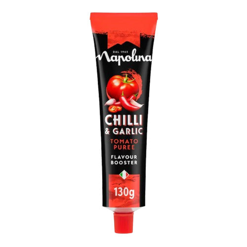 Napolina Tomato Purée with Chilli & Garlic 130g