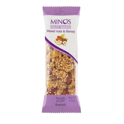 MINOS MIXED NUTS BAR 60G