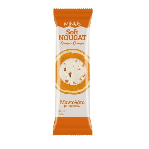 Minos Soft Nougat Orange 70g