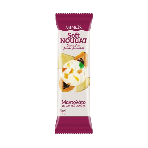 Minos Soft Nougat Tropical Fruits 70g
