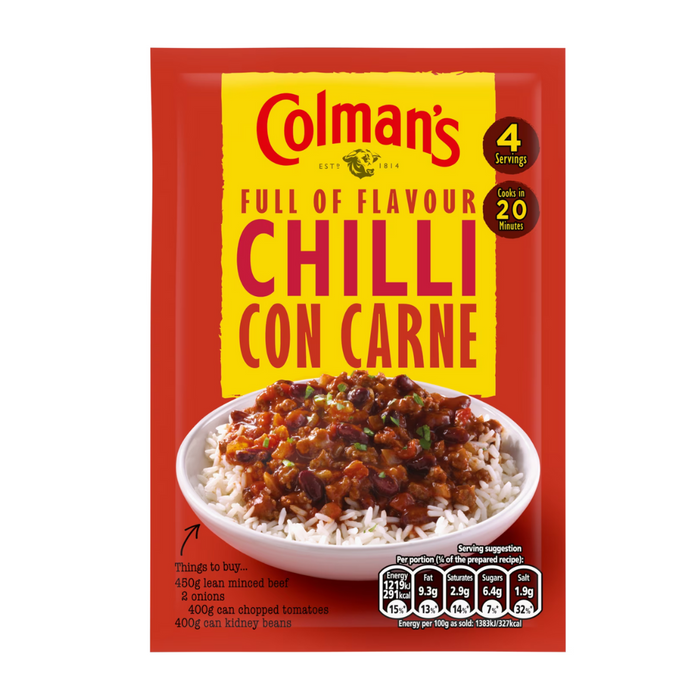 COLMAN'S SALSA PARA CHILE CON  CARNE