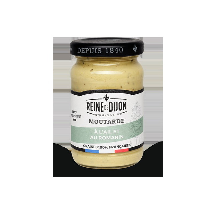 Reine de Dijon Senf mit Knoblauch & Rosmarin 100g