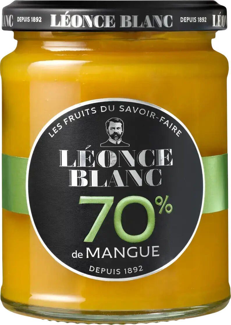 Mermelada de mango Léonce Blanc 70% 320g