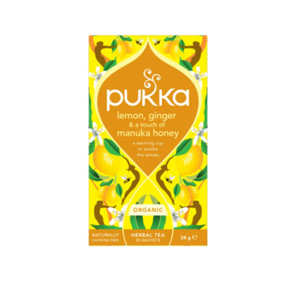 Pukka Organic Lemon, Ginger & Honey Tea 25 Bags