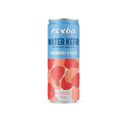 Nexba Water Kefir Strawberry & Peach 330ml