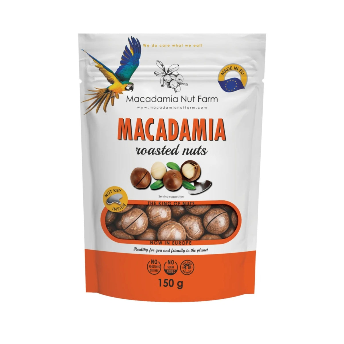 Nueces de macadamia tostadas con cáscara 150g